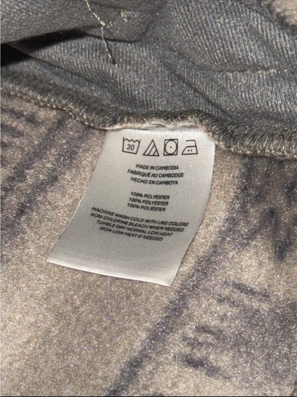 O'Neill Cream & Black Striped Baja Hoodie Sweater - Picture 7 of 8